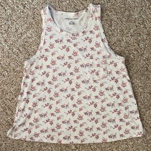 American Eagle Floral Tank Top Med